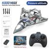 K800 MAX RC Plane Fighter Flip 360 ° 2.4G Remote Control Stunt Glider Flight Flying EPP Foam Airplane with LED Toys for Kids