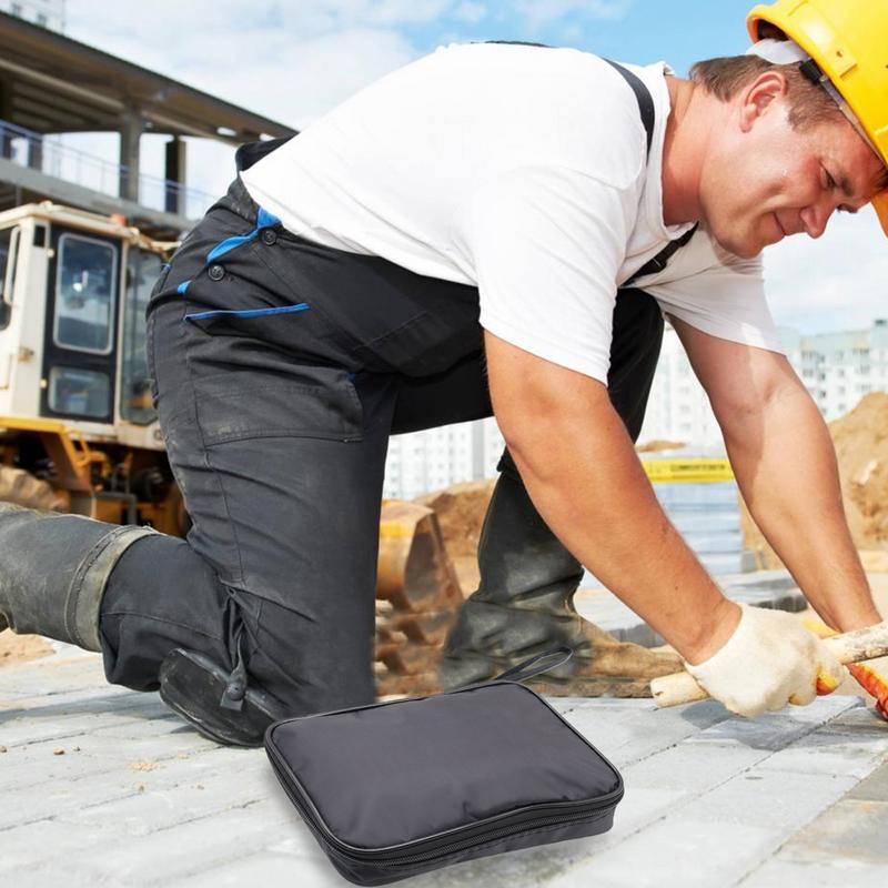 Multimeter Bag Portable Carrying Case Smooth Zipper Thick Strap Dust-Proof Organizer Utility Pouch For Electrical Test Kit