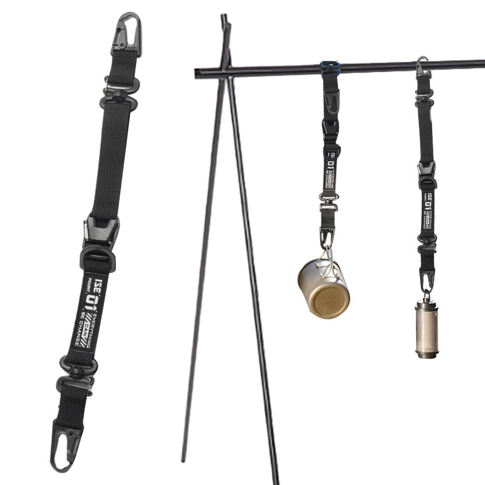 Outdoor Camping Multi-Functional Sling Hook Adjustable Storage Bag Strap Multifunctional Hanging Strap Camping Accessories