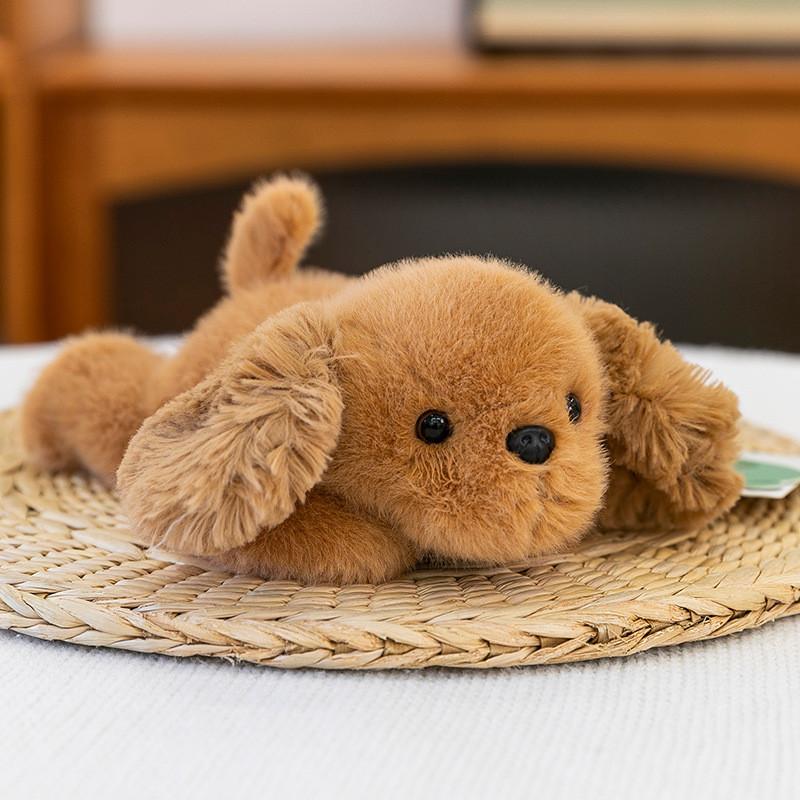 Soft Plush Dog Toy Stuffed Animal With Pp Cotton Filling For Kids Gift Decor
