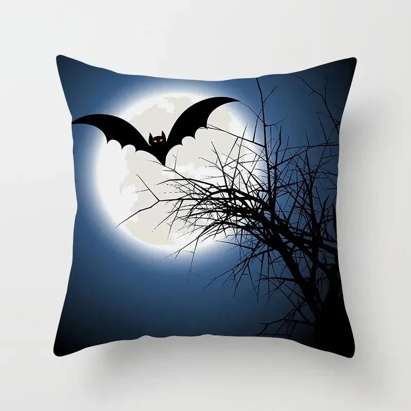Halloween Horror Scarecrow Pattern Office Living Room Sofa Car Decorative Pillowcase