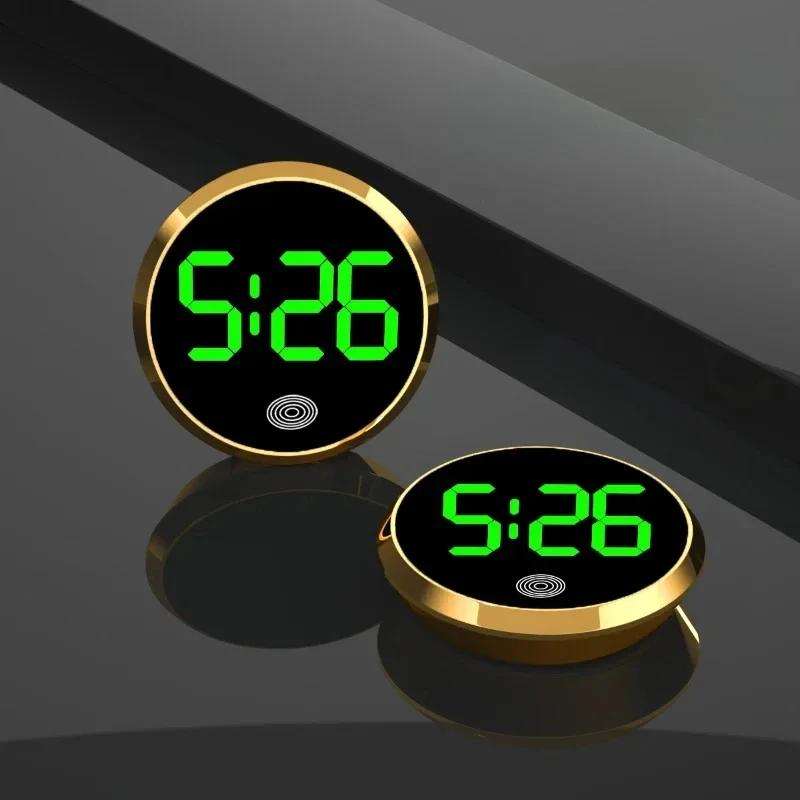 Car Dashboard Clock On Board Clock Mini Luminous Round Car Dashboard On Board Air Vent Clocks Watch Digital Easy To Read