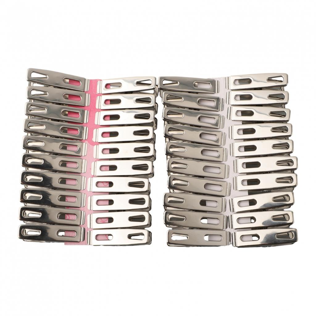 40*/Set Stainless Steel Clothes Peg Rust Unbreakable Windproof Pins