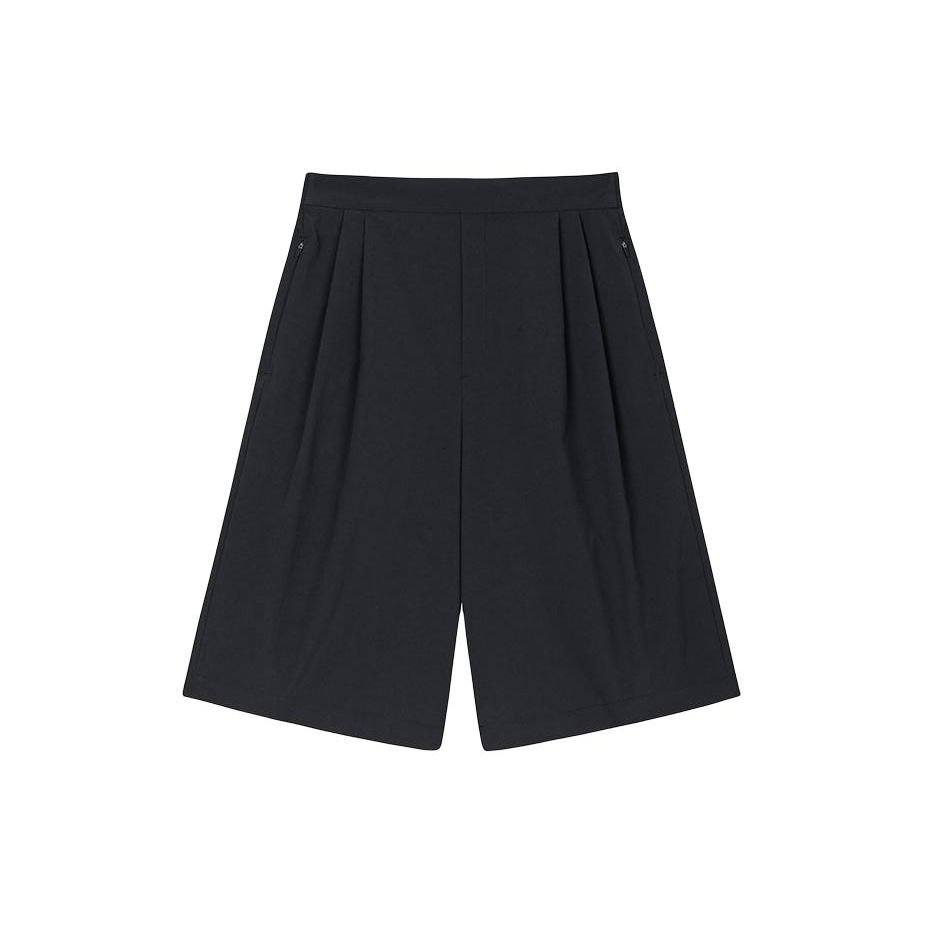 

Anta Champion All-Weather Series Solid Color Mid-Rise Water-Resistant Five-Point Casual Shorts Women shorts Black 162420506-4 S