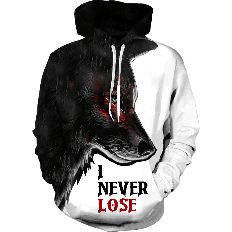 Alalaso Mens 3D Printed Sweatshirt Wolf Pullover Long Sleeve Hooded Tops Blouse Alalaso Mens 3D Printed Sweatshirt Wolf Pullover Long Sleeve Hooded Tops Blouse
