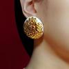 Autumn/Winter 3D Chrysanthemum Enamel Stud Earrings: Elegant, High-End Design for Women