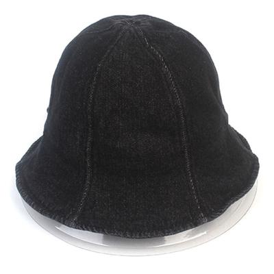 Universelle Chemie String Waschung Schwarzer Denim Fischerhut