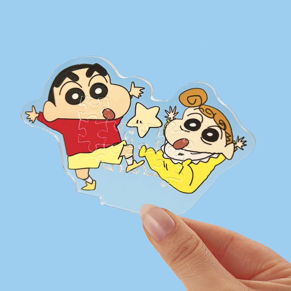 Puzzle x Acrylic Beverly Acrylic Stand Pop Crayon Chocobi [Jigsaw Stand] 34-piece Shin-chan & SP-046