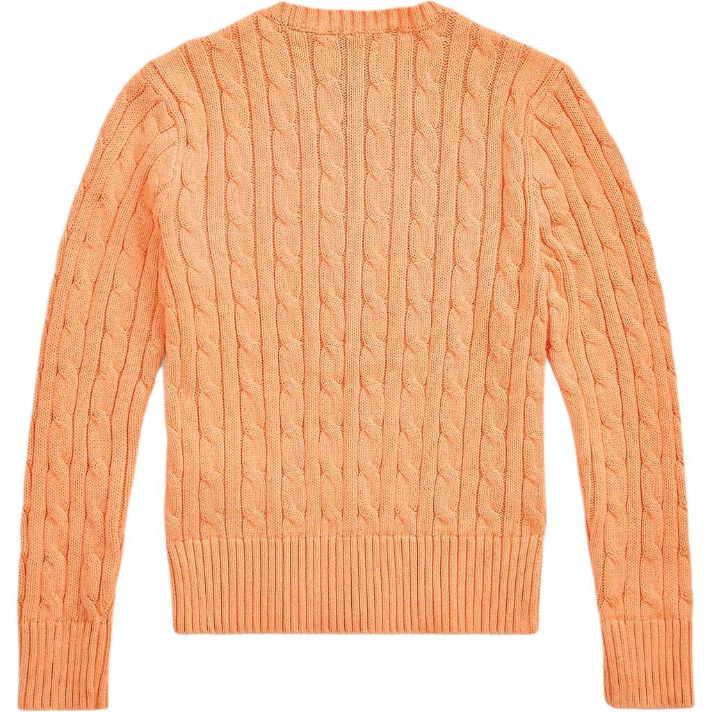 Polo Ralph Lauren Sweater Ss25 Solid Color Round Neck Long Sleeve Knitwear Kids sweater Orange 313901316-015