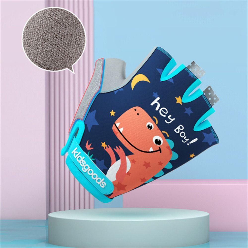 Mountain Bike Boys and Girls Sports Gloves Kids Cycling Gloves Half Finger Gloves Bicycle Gloves