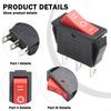 Rectangular Rocker Switch 15A 250V 20A 125V Electrical Equipment