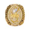 2024 Fantasy Football Championship Ring Championship Trophy Ring Award Medal with Wooden Box for Football League Champion