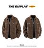 Men's Retro PU Leather Tie-Dye Motorcycle Jacket - Spring/Autumn 2026 Trend
