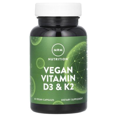 Vegan Vitamin D3 & K2, 60 Veggie Capsules