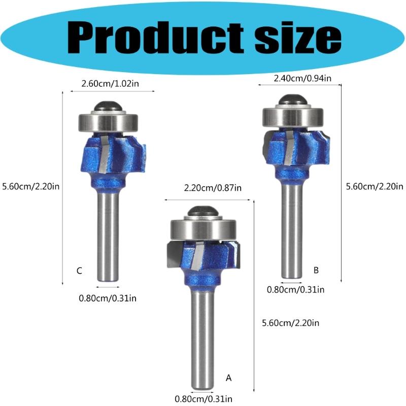 Multiple Semidiameter Corner Rounding End Mill Enhancing Wear Resistance Long Life for Furniture Decoration Work In Single Setups