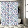 Vibrant Floral Shower CurtainBold Print for Bathroom Decor Modern Waterfall Design for Home Kitchen Bath Decoration Wall Art