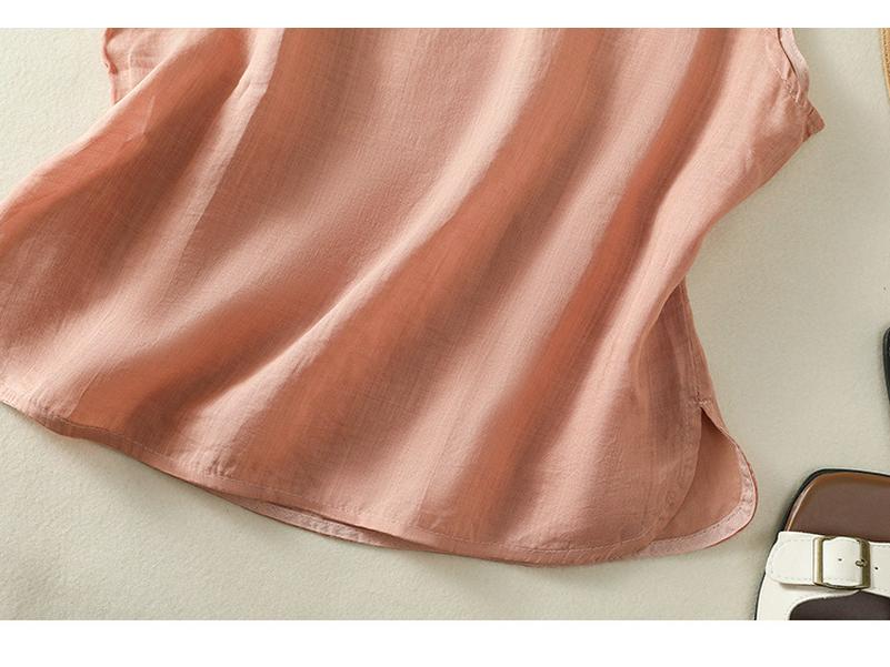 2025 Summer Women's Sleeveless Retro Button-Up Tank Top Jacket