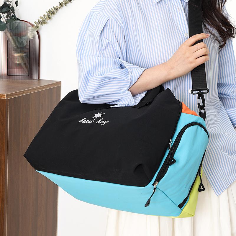 Multi-Pocket Women's Crossbody Bag – Lightweight Soft Cloth Large Capacity Sling In Vibrant Colors for Travel