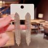 925 Silver Needle Tassel Pearl Earrings: High-End Celebrity Design for Women