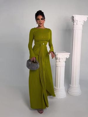 European and American Women's Spring 2025 Satin Evening Gown