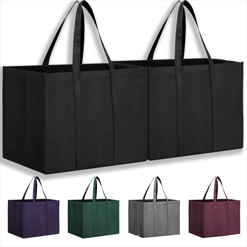 Reusable Grocery Shopping Bags Large Clothes Tote Bag Non-woven Bag For Shopping Groceries