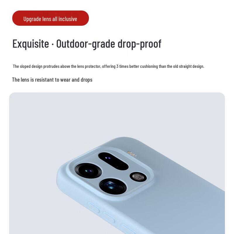 Prémiový tekutý silikonový obal na telefon pro OPPO Find X9/X9 Pro