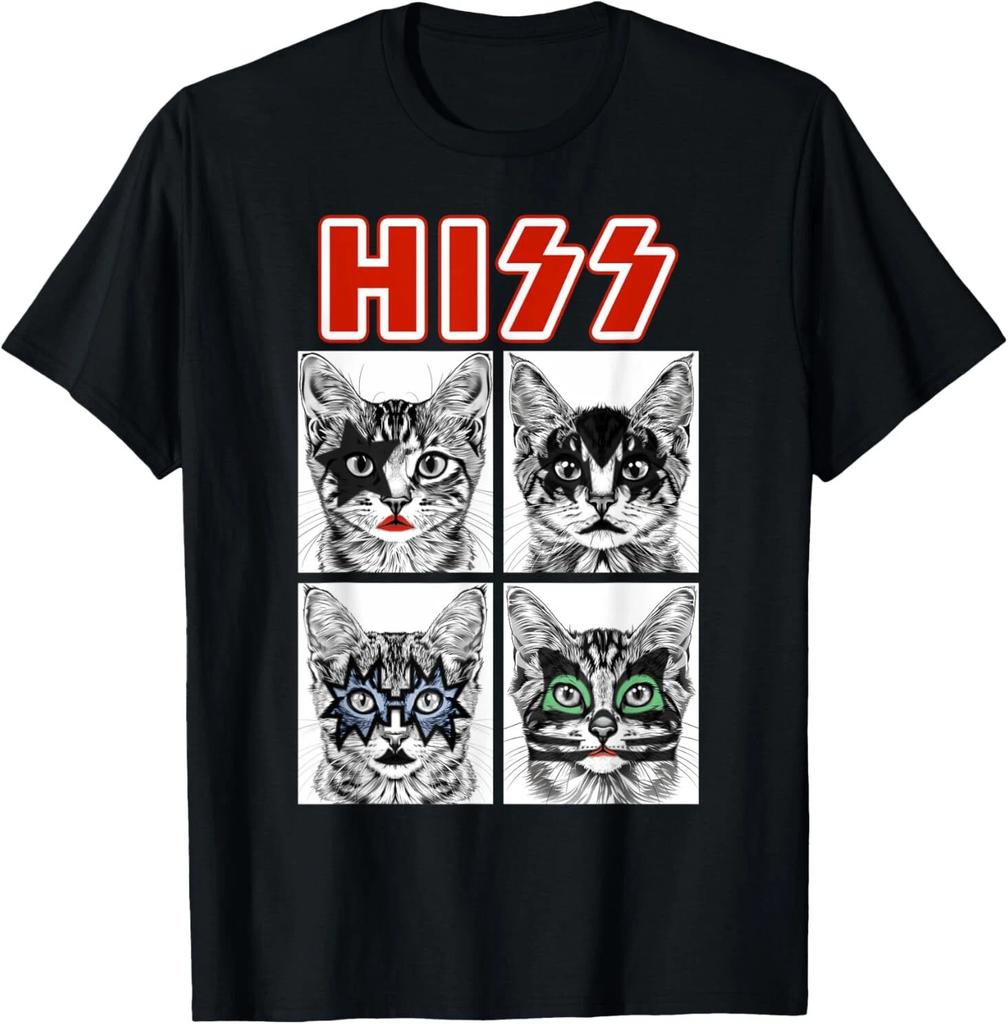 Retro Katze Rockmusik Konzert Band Kinder Lustiges Katzen T-Shirt