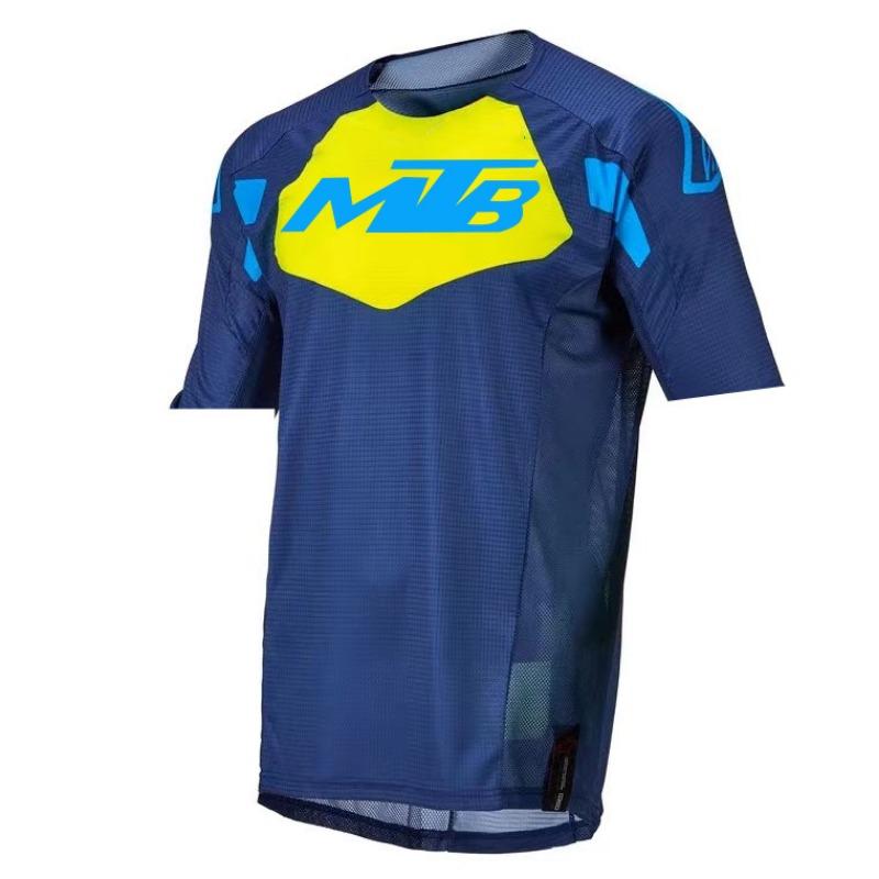 Maglie Downhill per Mountain Bike Magliette da Bici MTB Abbigliamento Sportivo Offroad DH Maglia da Moto Motocross Abbigliamento Sportivo Manica Corta Ciclismo