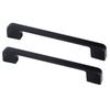 2pcs Cabinet Pulls Black Zinc Alloy Kitchen Drawer Handles with Screws for Drawer Wardrobe Cupboard Door