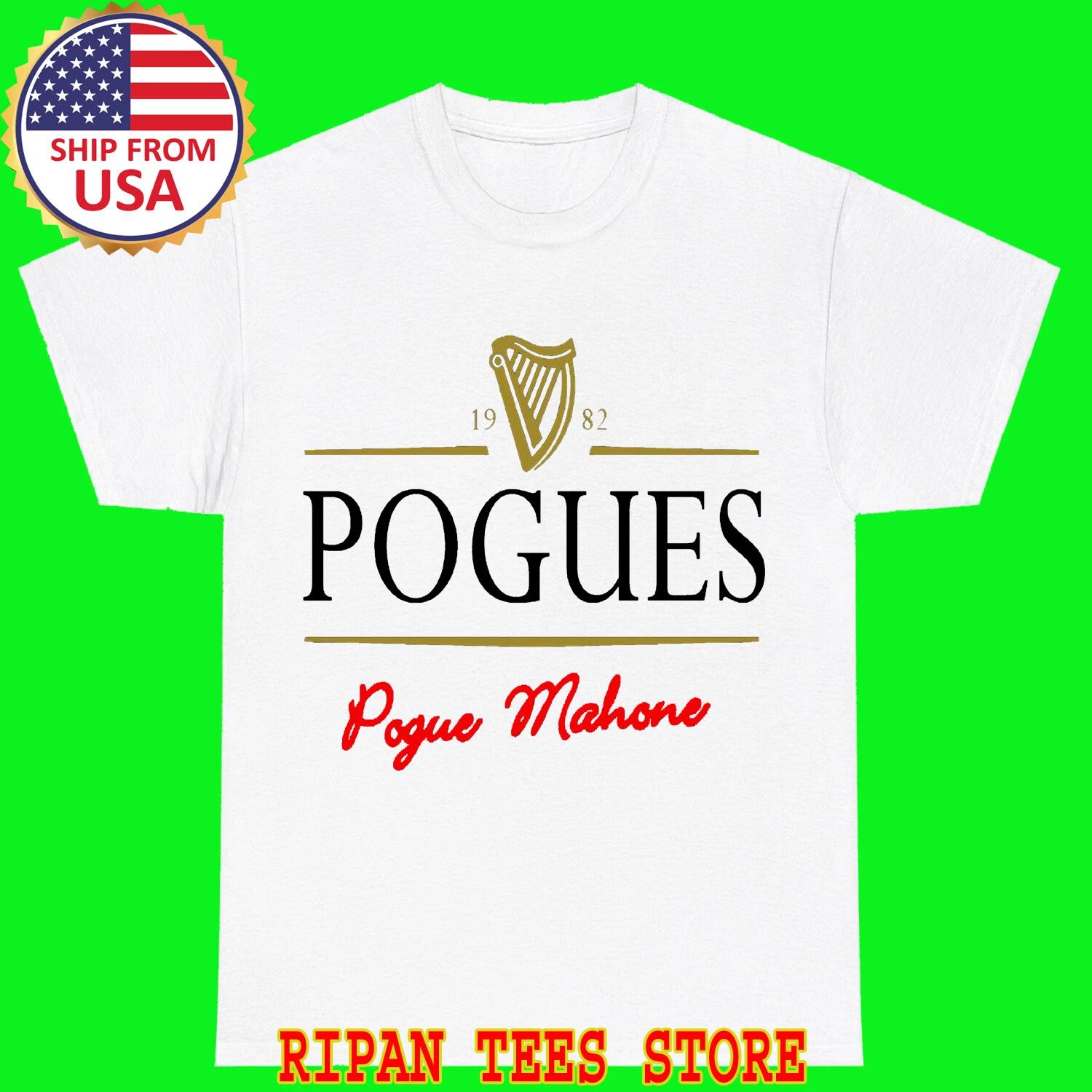 The Pogues White T-Shirt Tee Top Unisex S