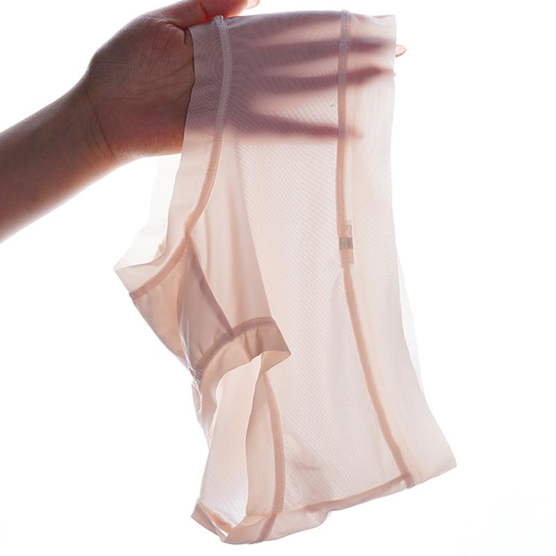 Summer New Ice Silk Women's Mid-waist Underwear Women's Light Breathable Refreshing Comfortable Pure Cotton Bottom File Triangle Underwear