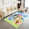 Bluey's Colorful Pals Carpet Suitable for Foyer Playrooms Dining Room Study room Antislip Carpet Office home decor Gift for Festivals
