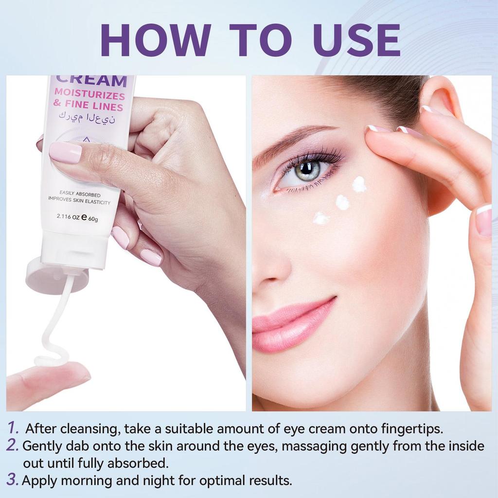 Eye Cream-Deeply Hydrates Moisturizes, Smooth And Repair The Eyes-Suitable For All Skin Types, 60g