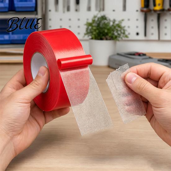 Doppelseitiges Klebeband Stoff Hochleistungsband Doppelseitig 5/10/20M Schwer Wasserdicht Gitter Handwerk Haftung für Vorhänge Teppiche und Zuhause
