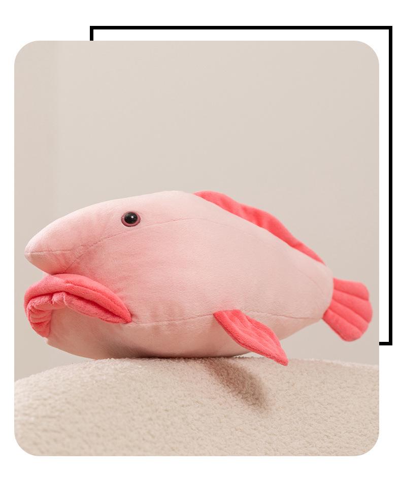 Cross-Border Water Drop Fish Plush Doll - Cute Comfort Pillow for Kids