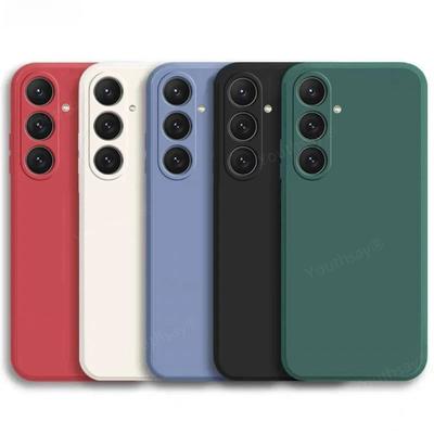 Für Samsung Galaxy S25 Hülle Samsung S25 Plus S24 Ultra Fundas Coque Weiche Flüssigkeit Silikonhülle Samsung Galaxy S25