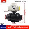 Q911X-10S 220V Electric UPVC Double Union Ball Valve for Chemical Water Treatment
