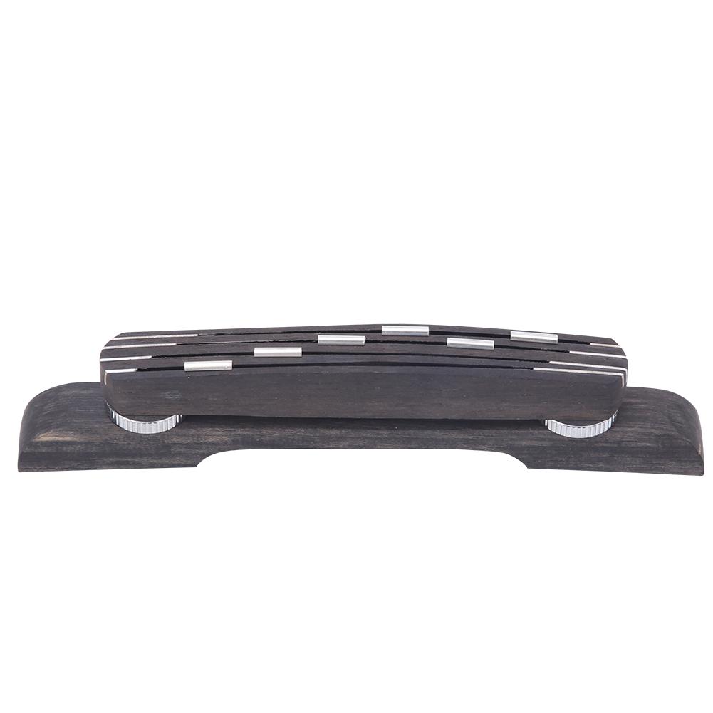 GO104 Ebenová kytarová kobylka Jazzový kytarový doplněk s 6bodovou nastavitelnou výškou 21~26 mm