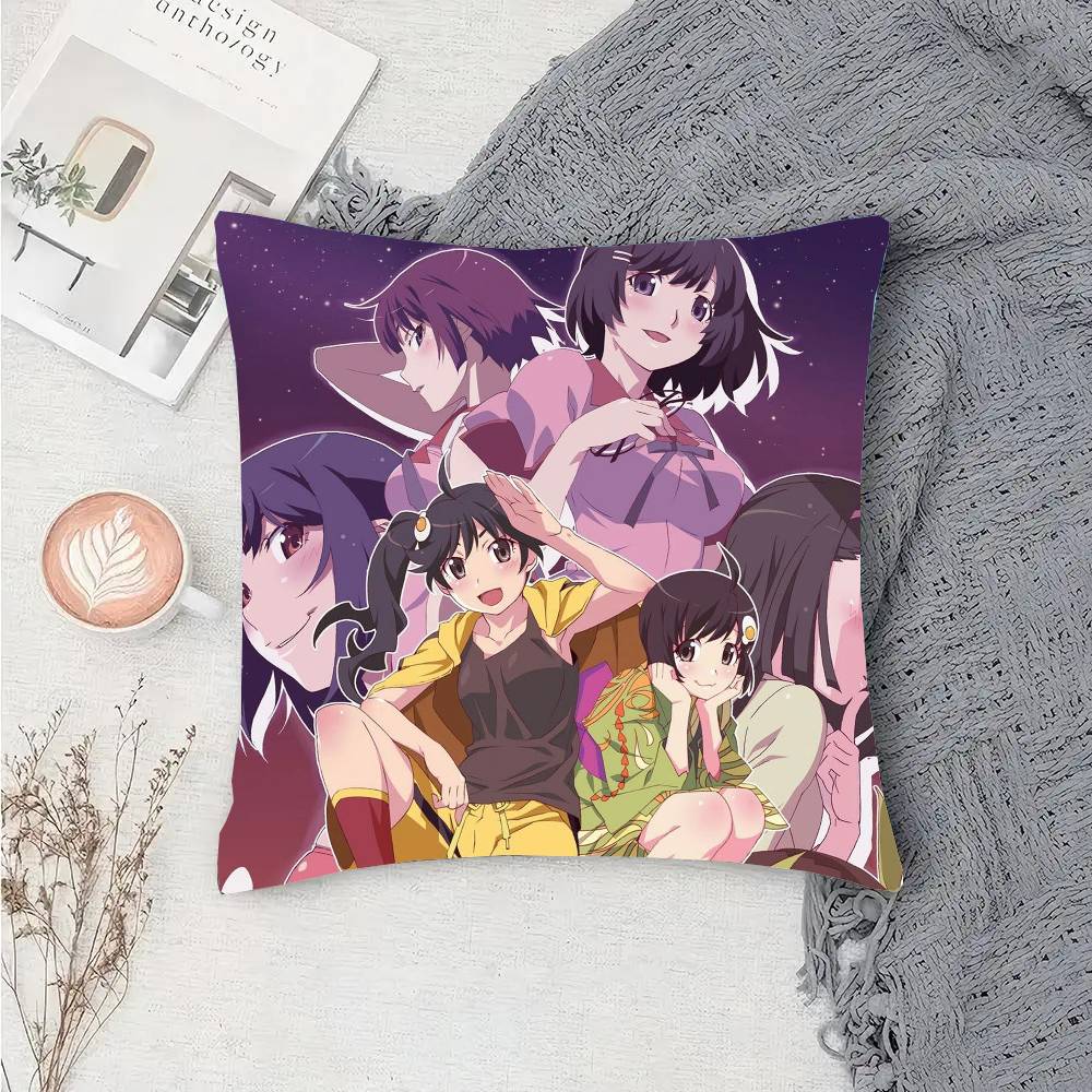 Anime M-Monogatari Series Pillow Case Sofa Cushion Cover Room Home Decoration