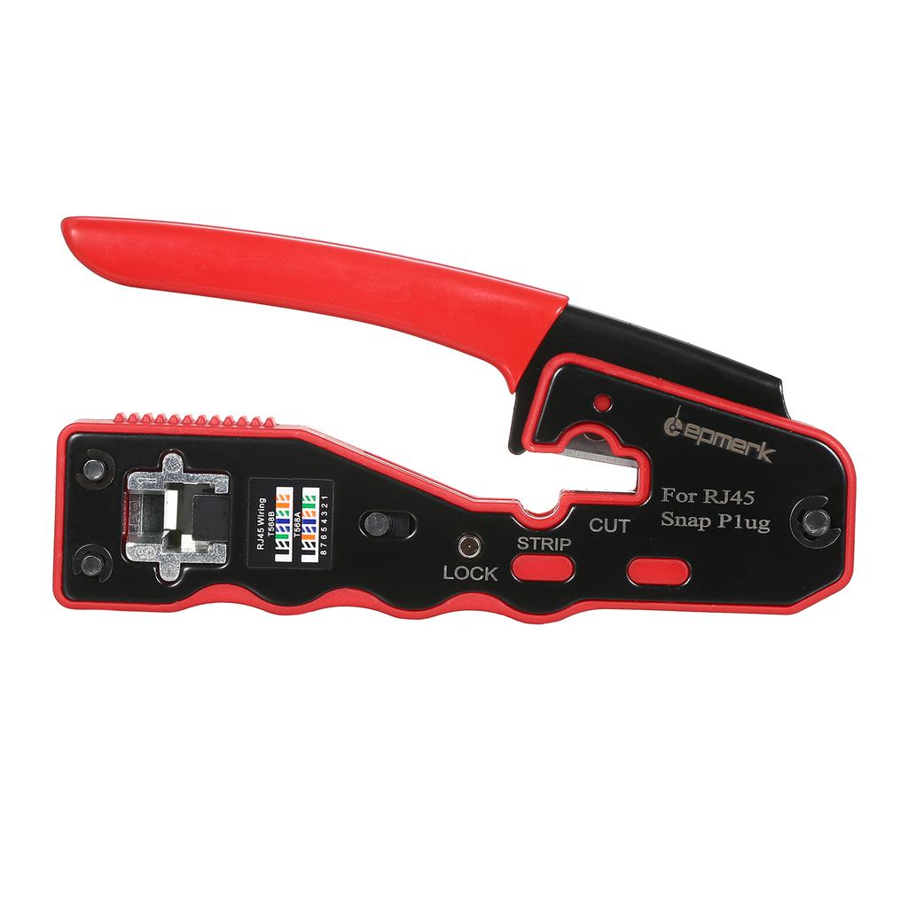 Kit de instrumente de sertizare RJ45 Instrument de sertizare pentru trecere Cat5e Cat6 Cat6a Pass Through