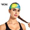 Moisture-wicking Hairband Athletic Headband, Tie-Dye Gradient Sports Anti-Slip Elastic Breathable Sweat-Wicking Comfortable Sweat-absorbent