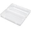 25 ST Engångs Plast Gångjärnsförsedd Limpbehållare Mat Frukt Förvaringslåda 18,5 x 12,5 x 7cm