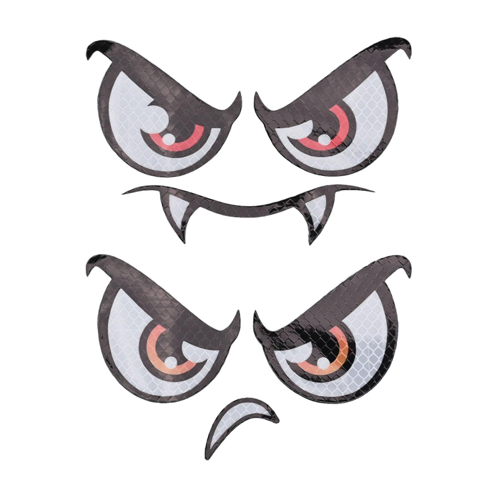 

Cartoon Design Eye Patches Personalized Lawn Patch Reflective Eye Decoration Indoor Outdoor Use Versatile Decorative Use