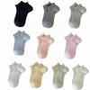 Ruffle Ankle Socks Mid-calf Mesh Tube Socks Korean Fashion Women's Socks  Kids Girls