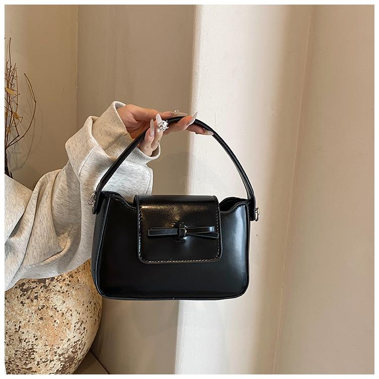 

Новая Модная Сумка-Тоут с Дизайном Бантика, Модная Однотонная Маленькая Квадратная Сумка через Плечо в Западном Стиле, Красная Сумка-Клатч на Запястье