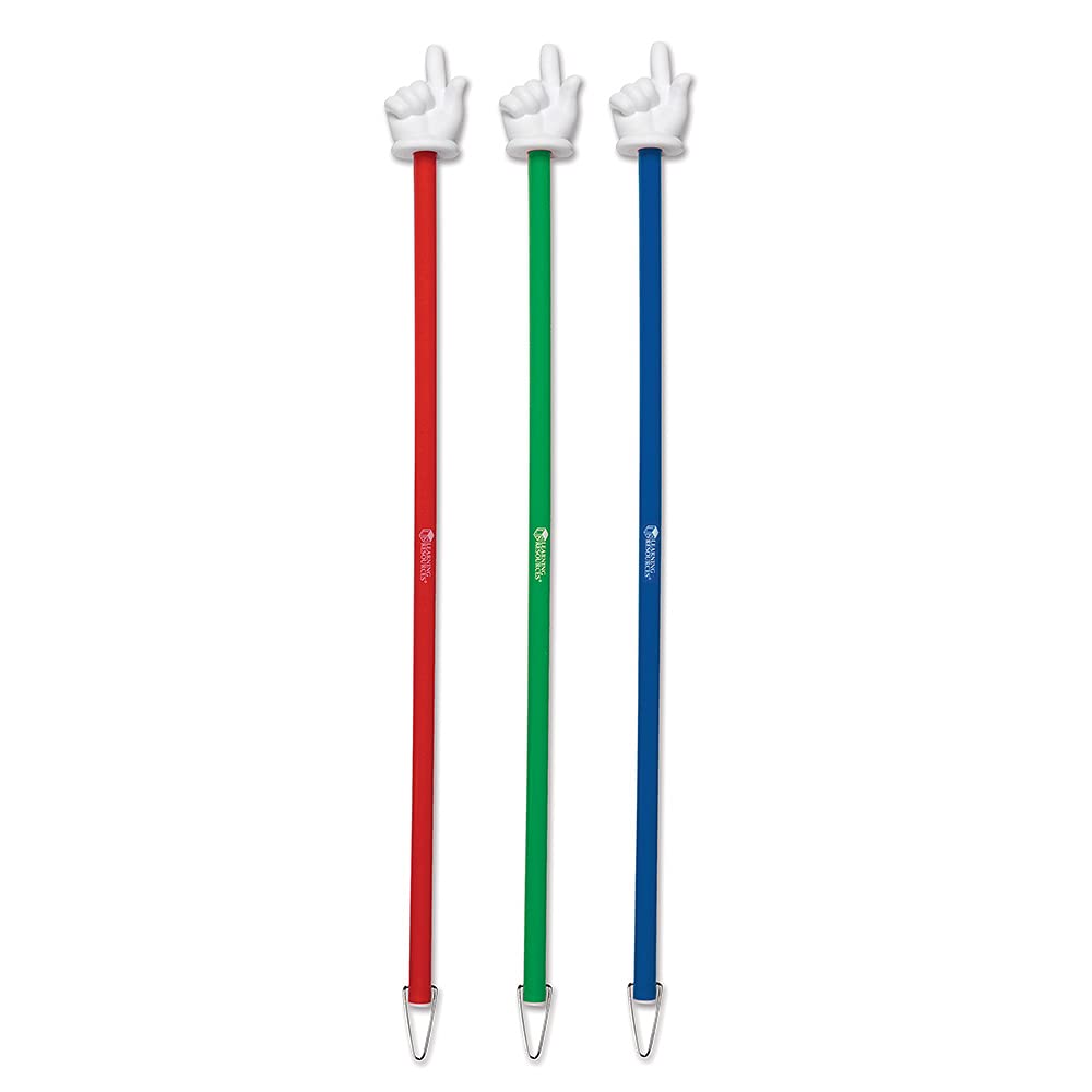 Learning Resources 24 Inch (61cm) Hand Pointers, Pack of 3, LER 1960