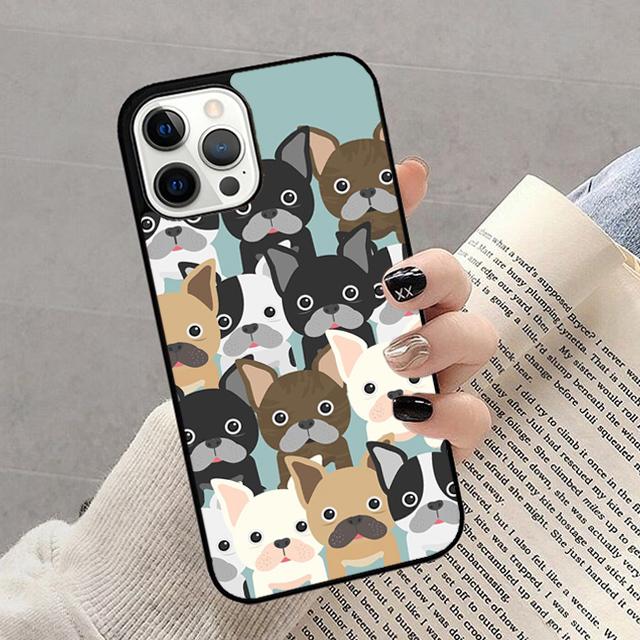 Autumu French Bulldog Art Phone Case Cover for iPhone 17 Air 16 16e 15 12 11 13 14 Pro Max Apple Plus Coque