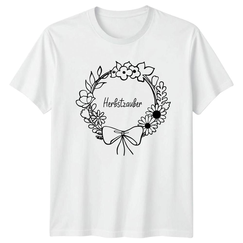 Herbstzauber Unisexs TShirt GerUnisex Autumn Floral Nature Birthday Gift For Her S