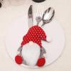 Christmas Cutlery Set Cartoon Doll Knife and Fork Cover Santa Claus Xmas New Year Party Dinner Decor Christmas Decorations