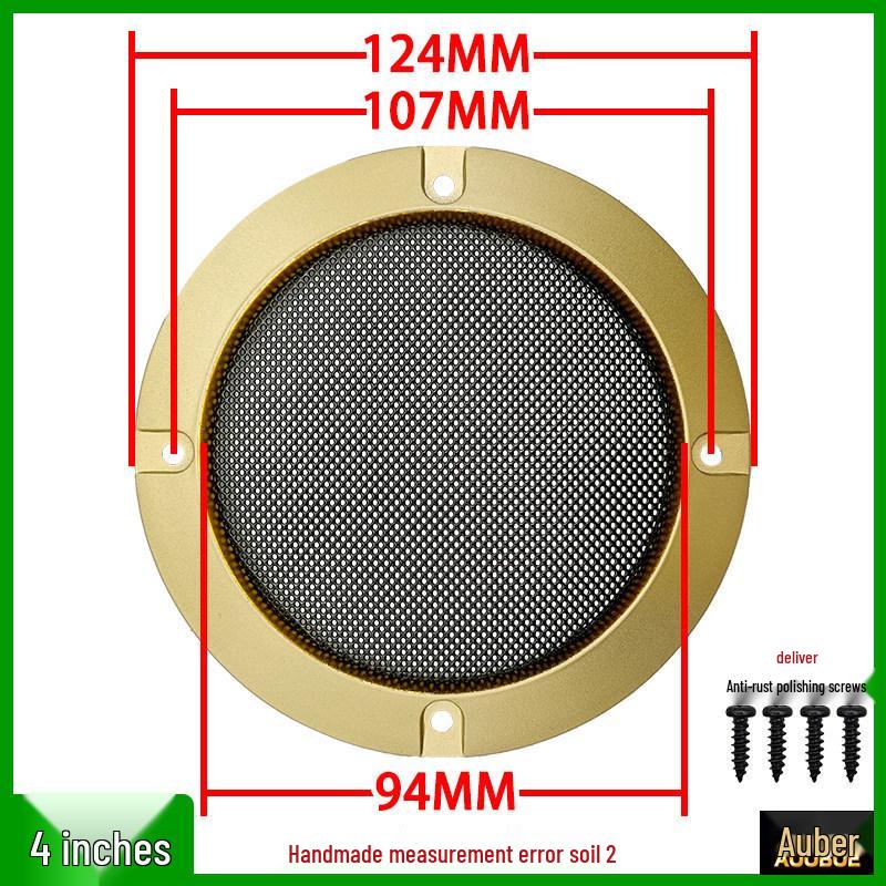 Metal Mesh Speaker Grille Dust Cover for Car Speakers (2" to 10")